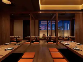 ４F堀こたつ席、グループ利用・会社宴会に最適。