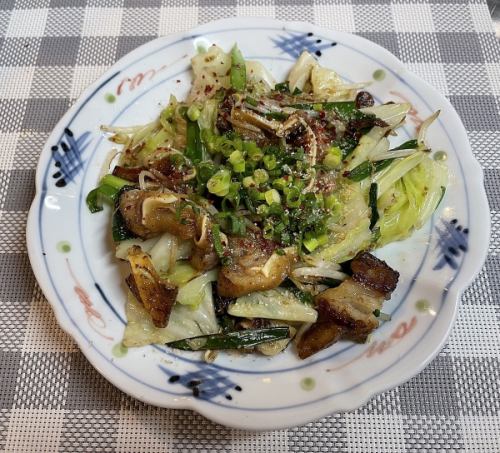 ミミガーの野菜炒め