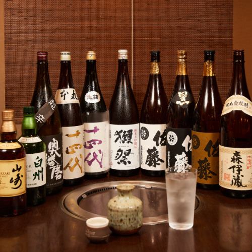 We have a large selection of sake and shochu that go well with the dishes.