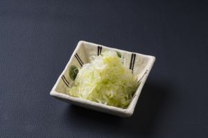 Green onion and salt