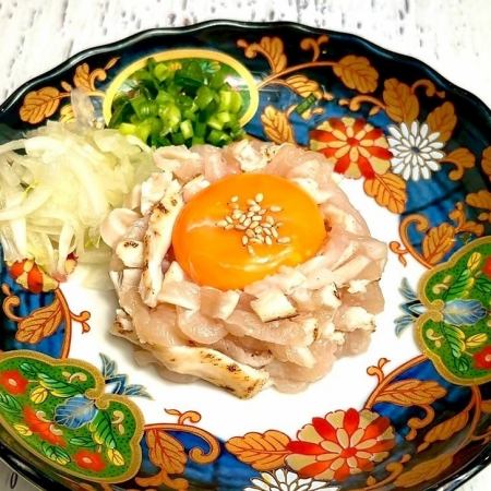 鶏むねユッケ