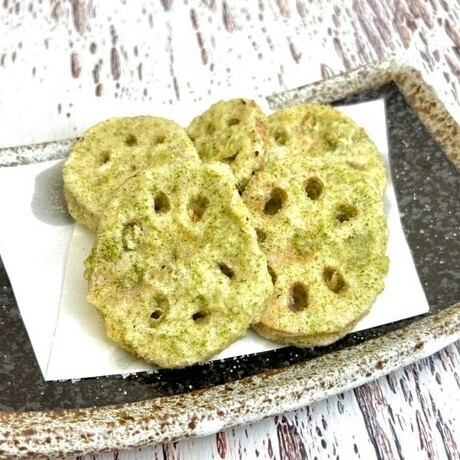 レンコンの磯部揚げ