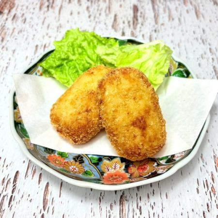 手作りカニクリームコロッケ