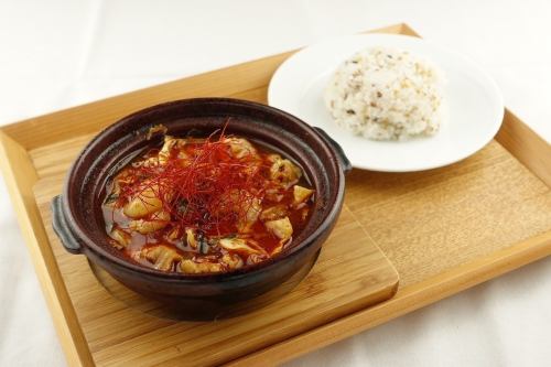 Spicy beef tripe with plenty of cabbage