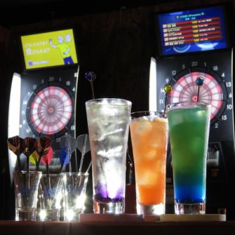アルコール飲み放題！ダーツ投げ放題！【1h/2200yen】【2h/3300yen】