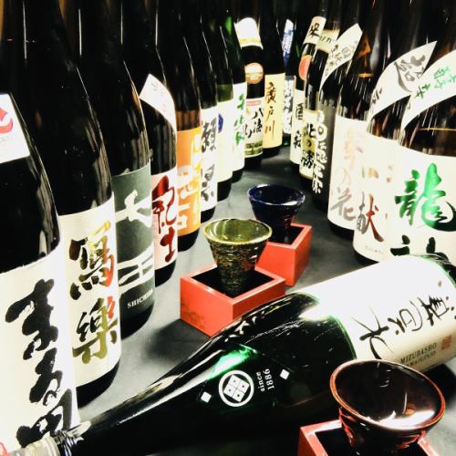 Carefully selected sake at a yakiniku restaurant!