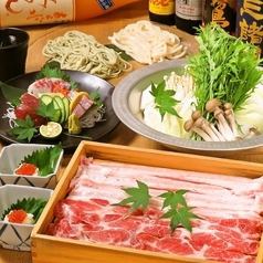 イベリコ豚を使用した贅沢しゃぶしゃぶ・すき焼きコース♪