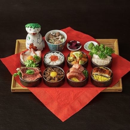 【完全予約制】贅沢ランチ★肉と魚 おちょこ丼 8種セット