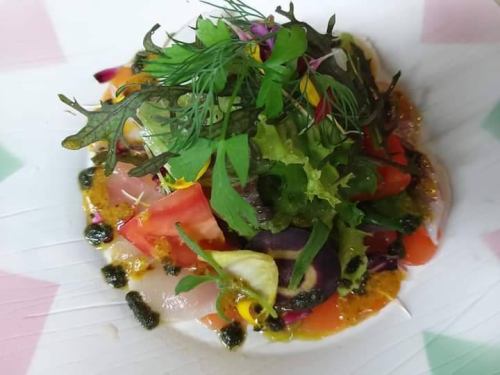 Seafood Salad Curry Basil Flavor