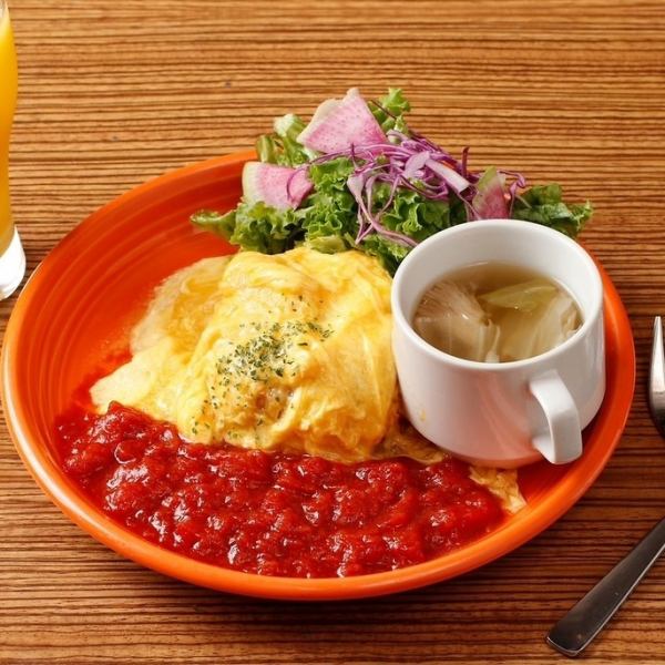 rokucafe１番人気メニュー！横浜★至福のオムライスを♪