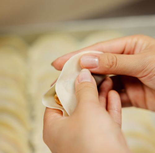 大人気♪店仕込みの手作り餃子