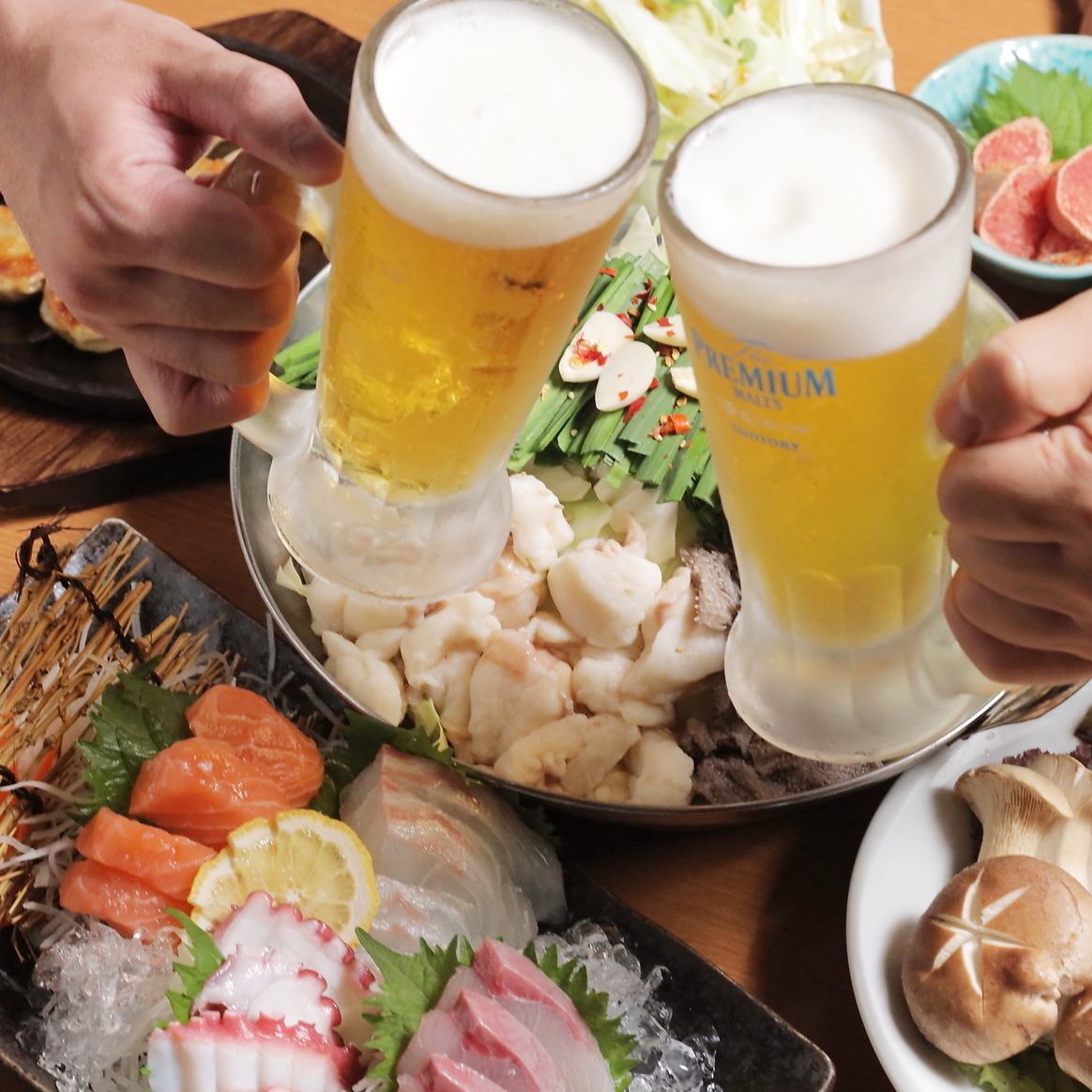 当店1番人気の博多もつ鍋醤油味！コラーゲンたっぷり！