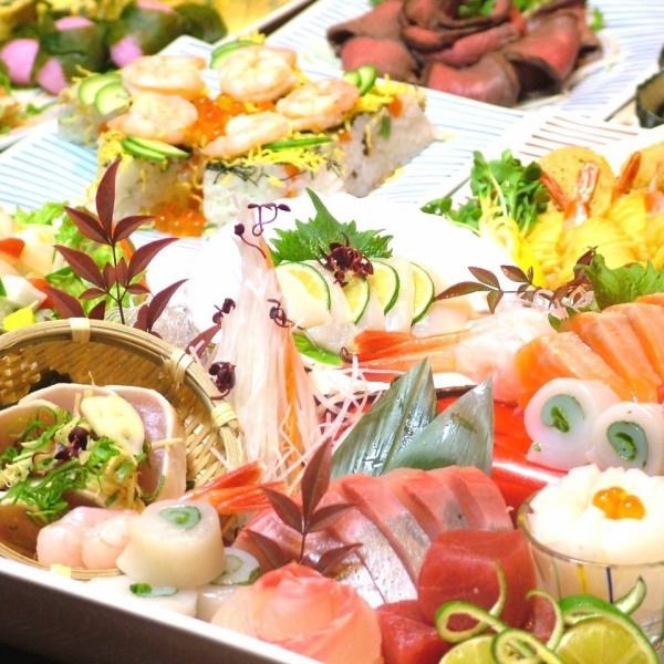 「初夏風味套餐」「8種生魚片+阿波羅牛烤牛肉」2小時無限暢飲套餐，共10道菜，5,200日圓！