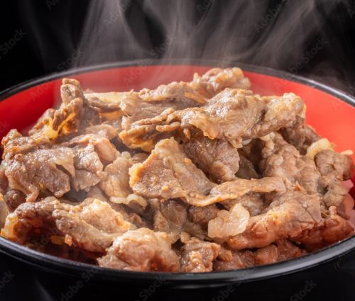 7月24日新メニュースタート　『肉肉しい牛丼』スタミナ付けてください。