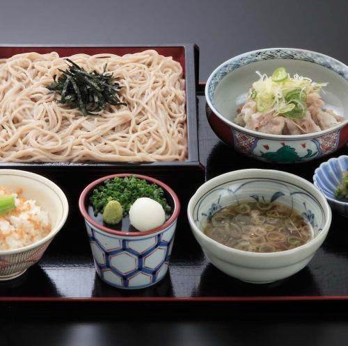 黒豚・信州ざる蕎麦御膳