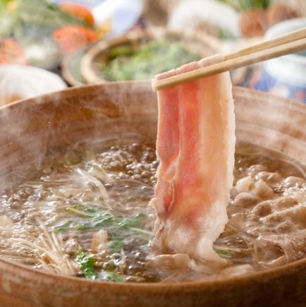 【国産豚しゃぶしゃぶ食べ放題】コース4200円（お料理のみ）