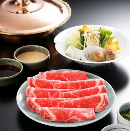 【牛しゃぶしゃぶ食べ放題】コース4800円（お料理のみ）