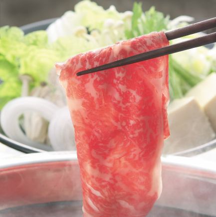 【国産牛と黒豚しゃぶしゃぶ食べ放題】コース6800円（お料理のみ）