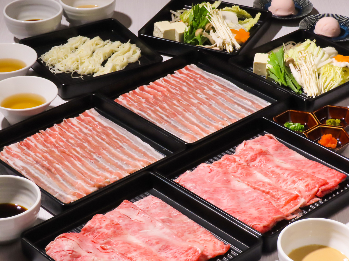 落ち着いた個室空間でしゃぶしゃぶ食べ放題を堪能できます☆