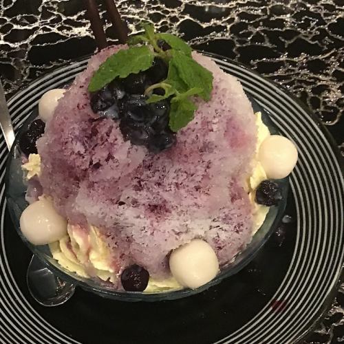 マスカルポーネかき氷『ブルーベリー』