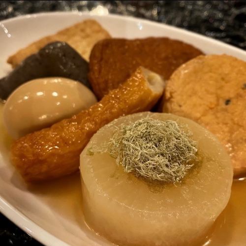 【心もほどける美味しさ♪】おでん盛り合わせ(1人前)