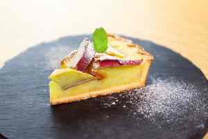 Two-layered sweet potato tart