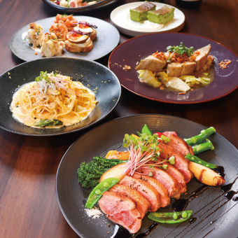 Enjoy the flavors of spring♪ We offer a premium plan with luxurious main dishes such as duck roti★