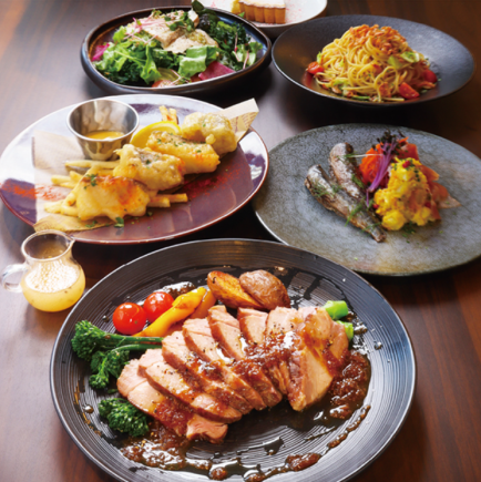 Enjoy the flavors of spring♪ We offer a standard plan with a luxurious main course, pasta, and dessert.