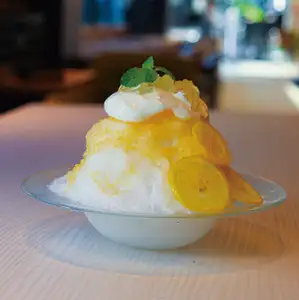 Honey lemon shaved ice