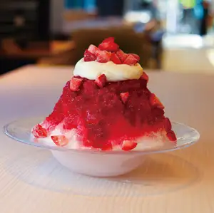Strawberry shaved ice