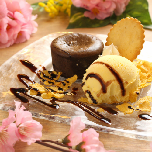 [Don't miss the dessert after the meal!] Chocolate fondant with vanilla ice cream