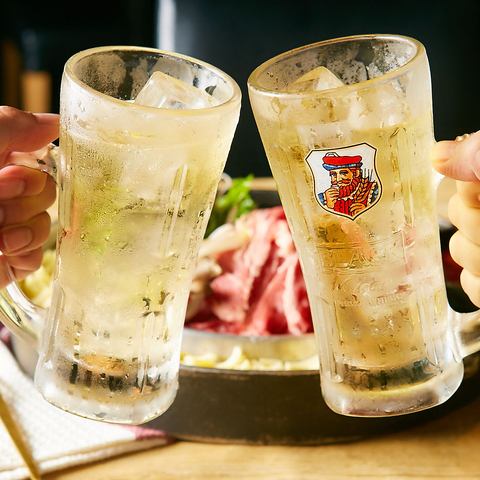 飲み放題　1時間→1000円