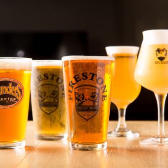 クラフトビール5種含む2時間飲み放題