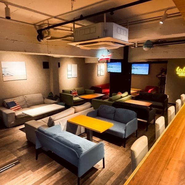 【2次会にも最適】ソファに座ってゆったりと過ごす♪料理もドリンクも本格的でリーズナブル◎