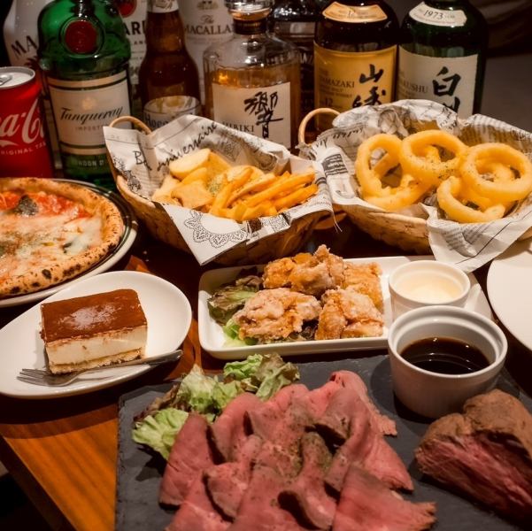 フリット3種＆全100種類以上の飲み放題付⇒3850円♪料理にもこだわったお店です♪