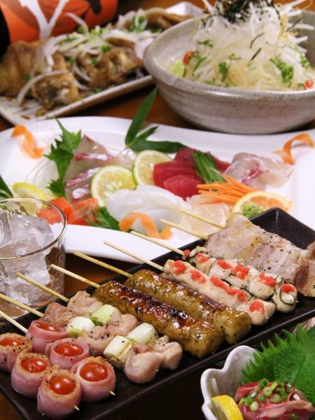 Yakitori included ★ All-you-can-drink course