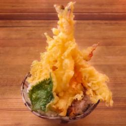 海老天山盛丼