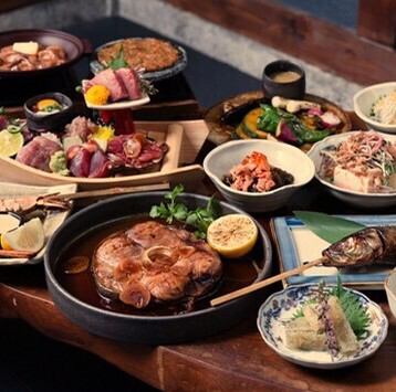 【春の宴会コース】120分飲み放題付~たたき、炉端焼き、釜飯、デザートなど~ 全8品 6000円