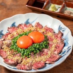 名物 牛ハラミ藁炙りたたき