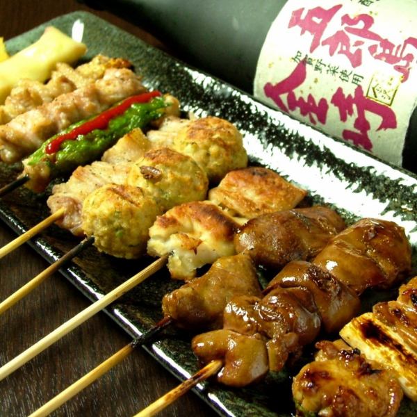 Yakitori using locally produced chicken