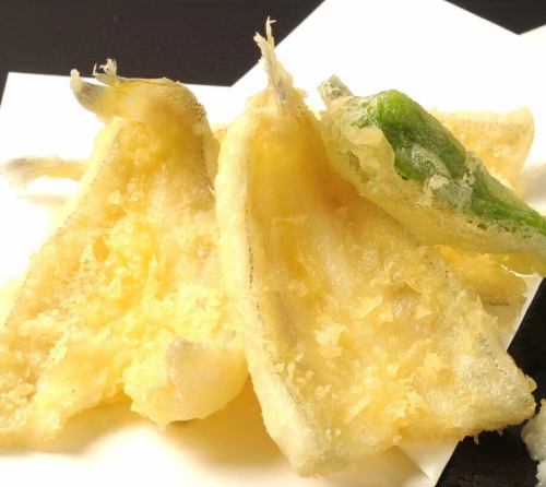 キスと旬野菜の天ぷら