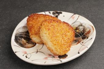 Grilled rice balls