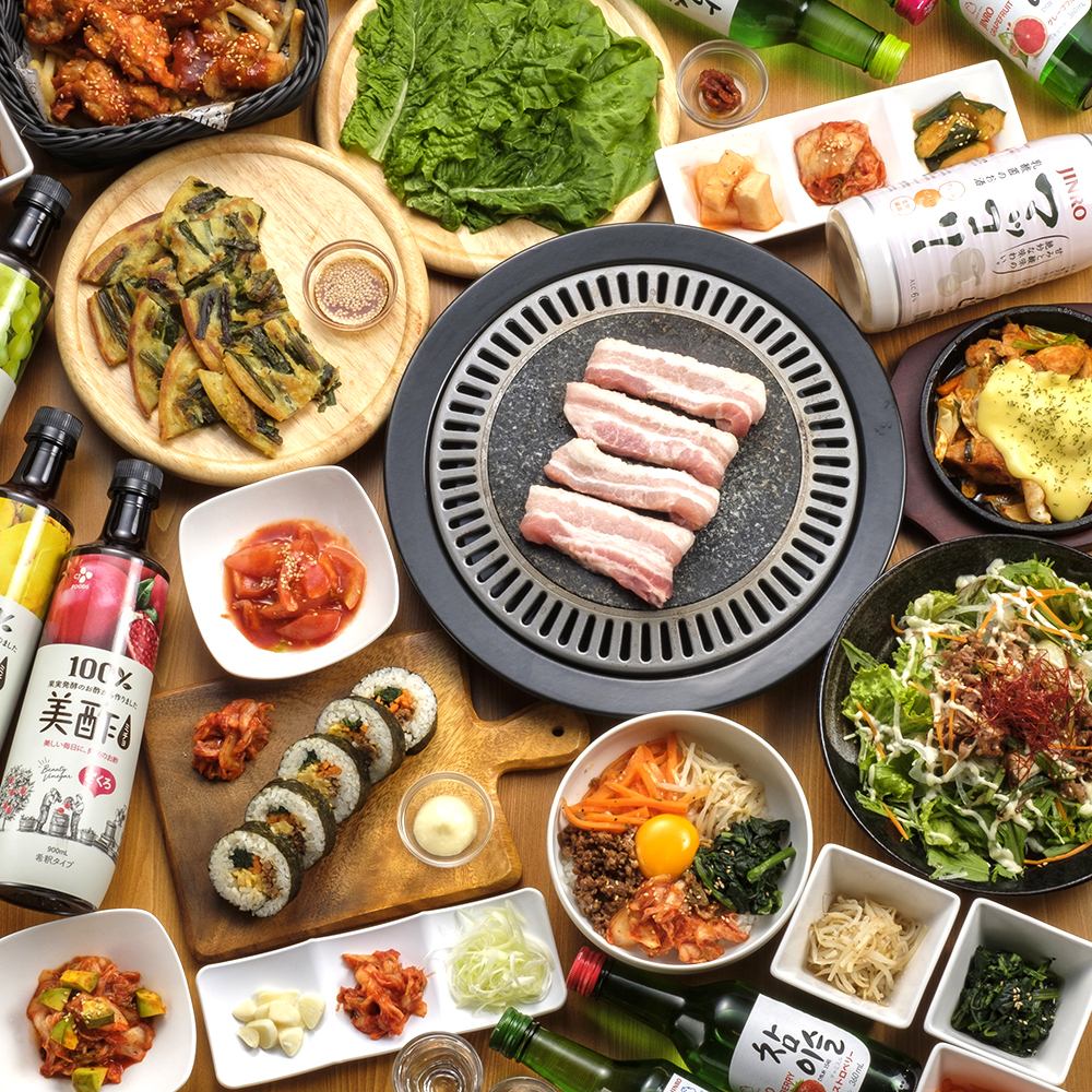 【아카시역 도보 1분】치즈×한국 음식을 즐길 수 있는 개인실 Dining☆