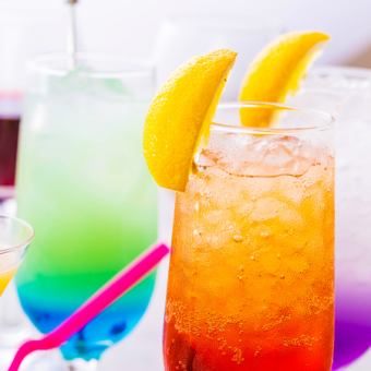 ★A wide variety of cocktails are available★ Single all-you-can-drink plan {2 hours → 1800 yen} *Fridays, Saturdays, and days before holidays: +200 yen