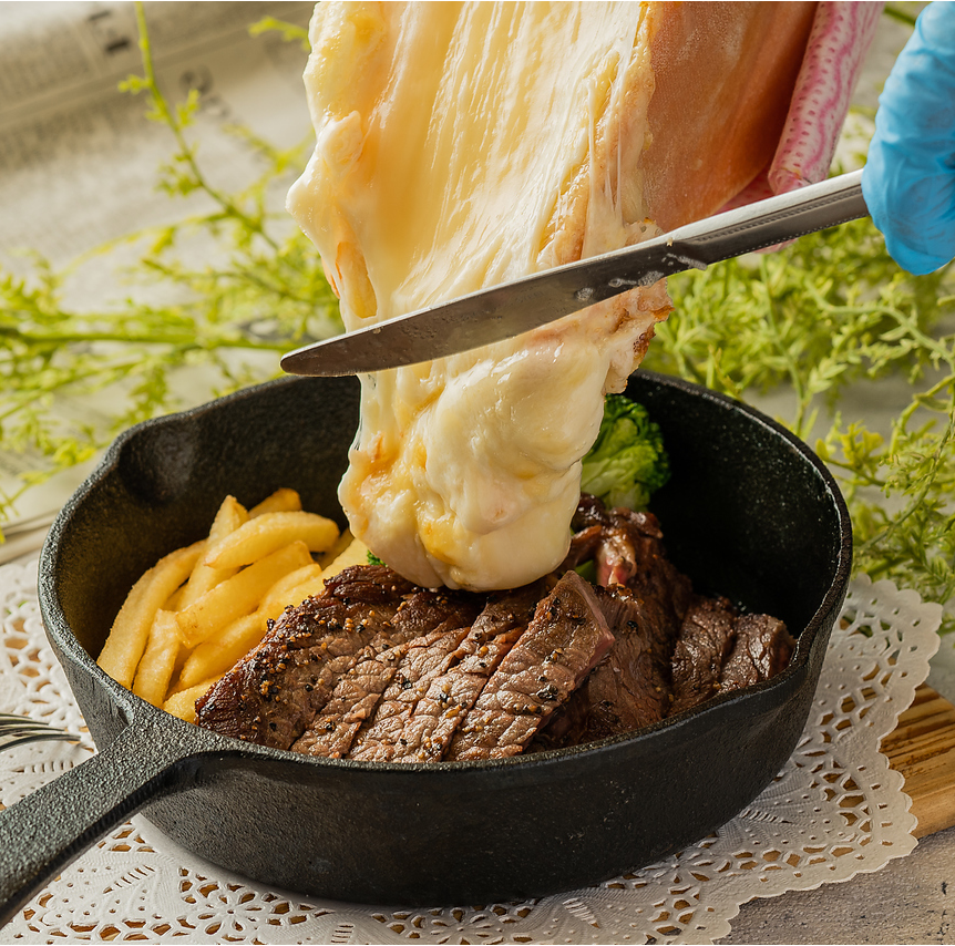 ★花畑牧場ラクレットチーズ×お肉★おいしいお肉とチーズのお店