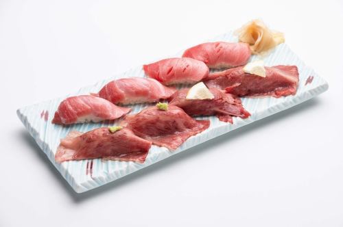 大とろ、中とろ、村上牛握り