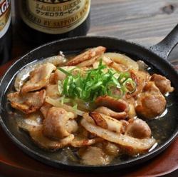 豚カルビのガーリックダレ