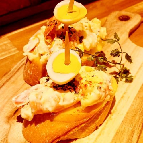 赤エビのタルタル ピンチョス