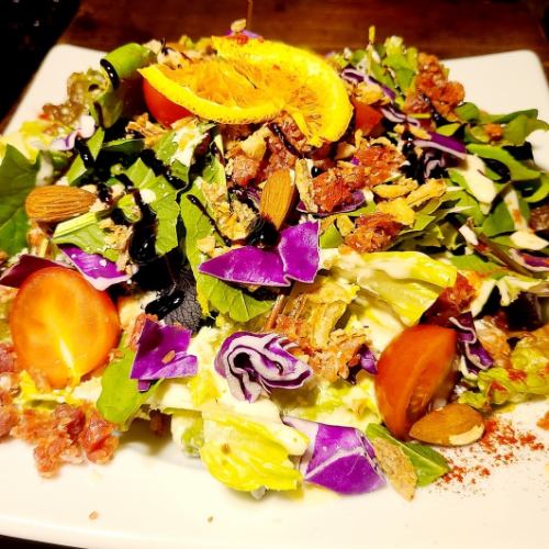 生ハムフレークのシーザーサラダ