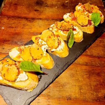 いぶりがっこ&生ハムクリームチーズ